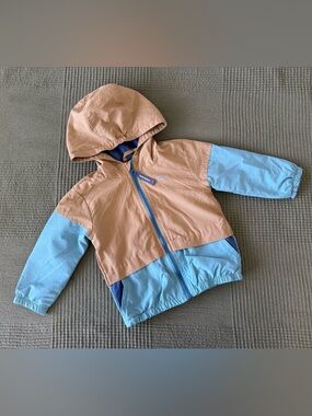 Eddie Bauer Kids Colorblock Jacket in Teal & Tan Size 18 Months